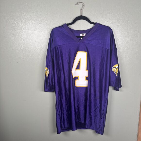 Brett Favre #4 Vikings Football Jersey NFL Team Apparel Onfield Mens Size XL - Picture 2 of 13